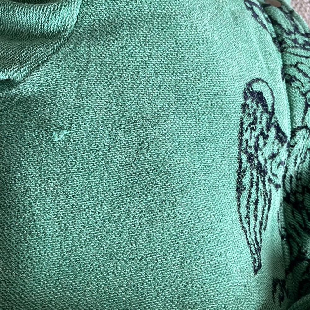 Free People We the Free Green Crest Hoodie RARE - Picture 11 of 11